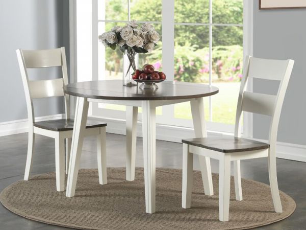 Charles White Drop Leaf Table, White Drop Leaf Kitchen Table