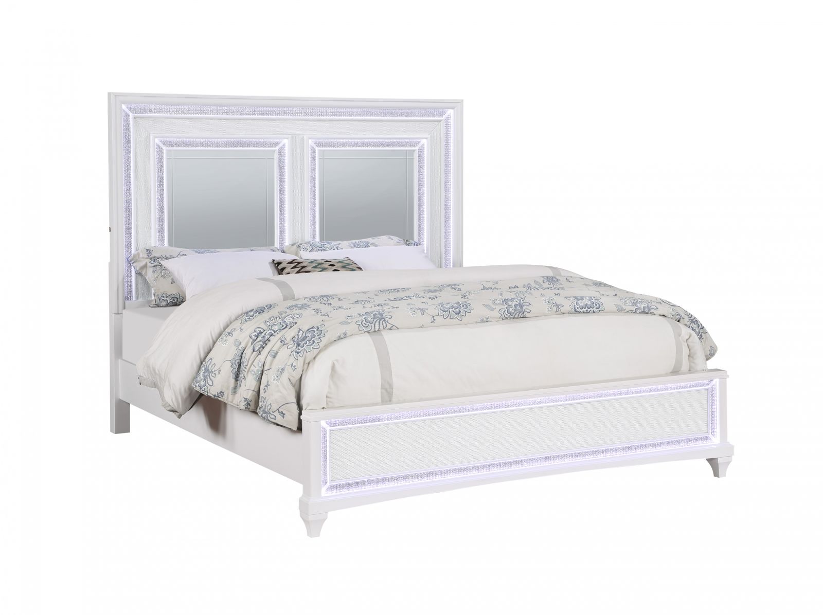 Glamour Queen Panel Bed