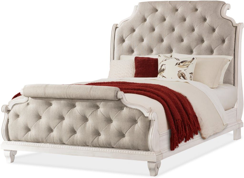 Jasper King Upholstered Sleigh Bed, Upholstered Sleigh Bed Frame
