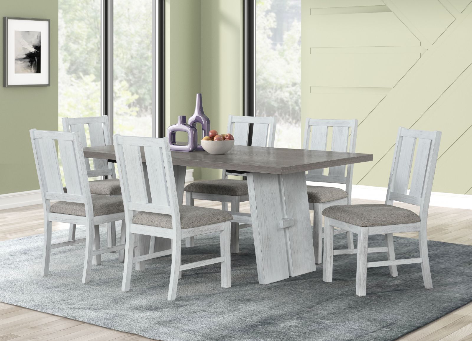 Jalen White 6 Piece Dining Set