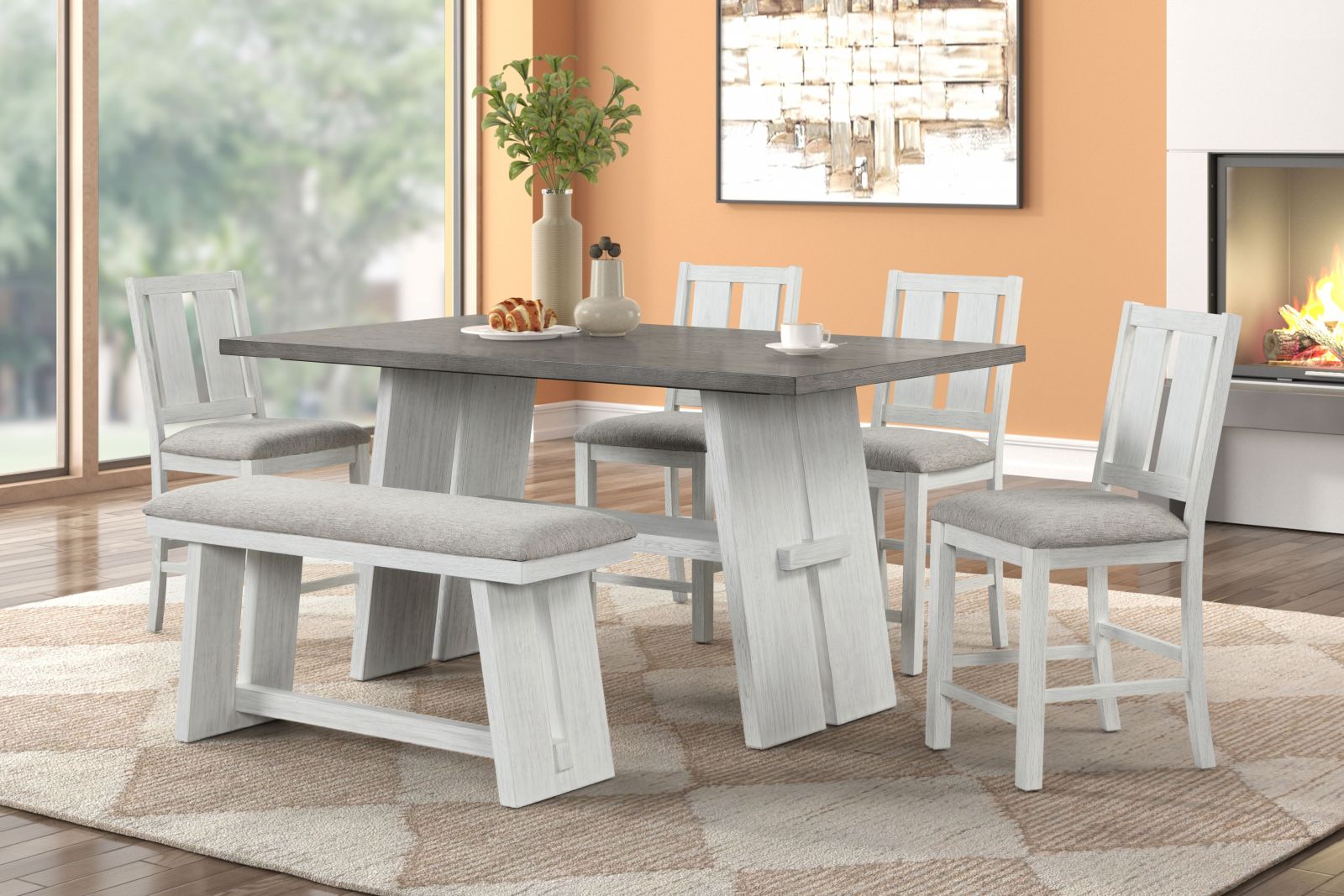 Jalen White 6 Piece Counter Set