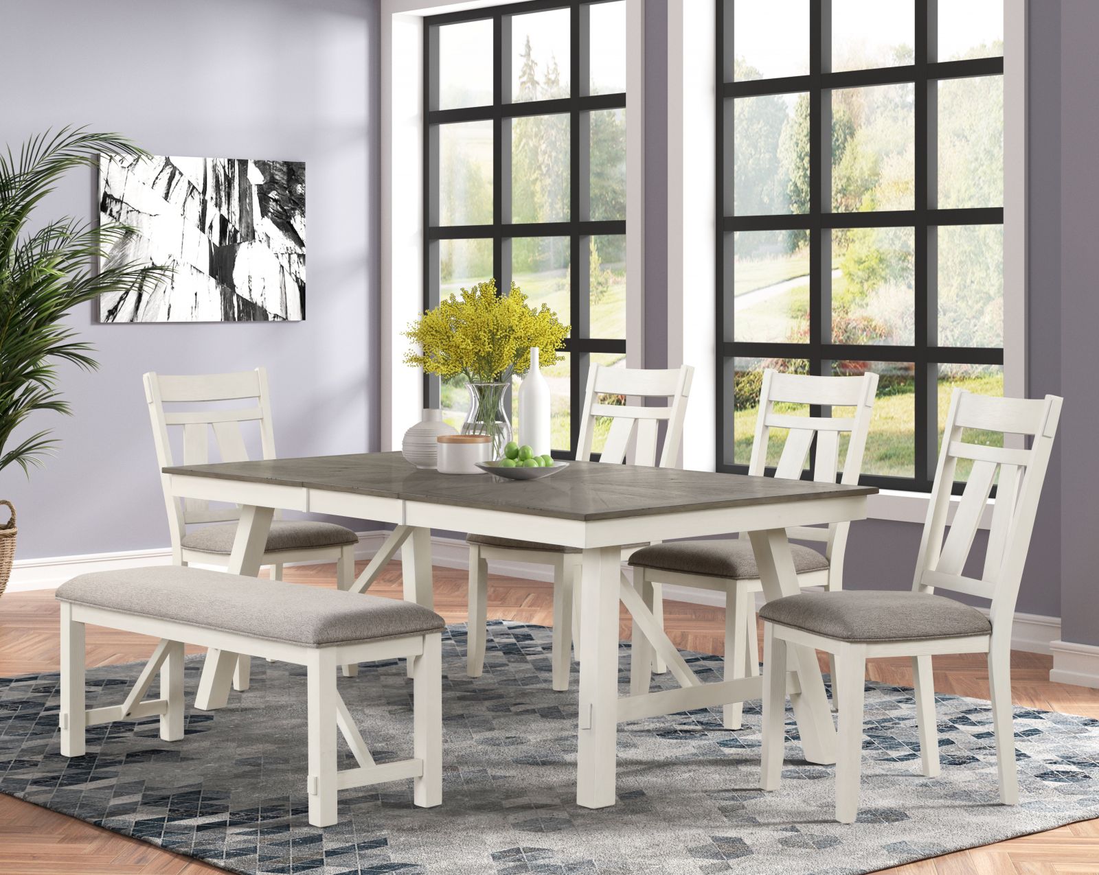 Laurie Dining Table with 4 Chairs