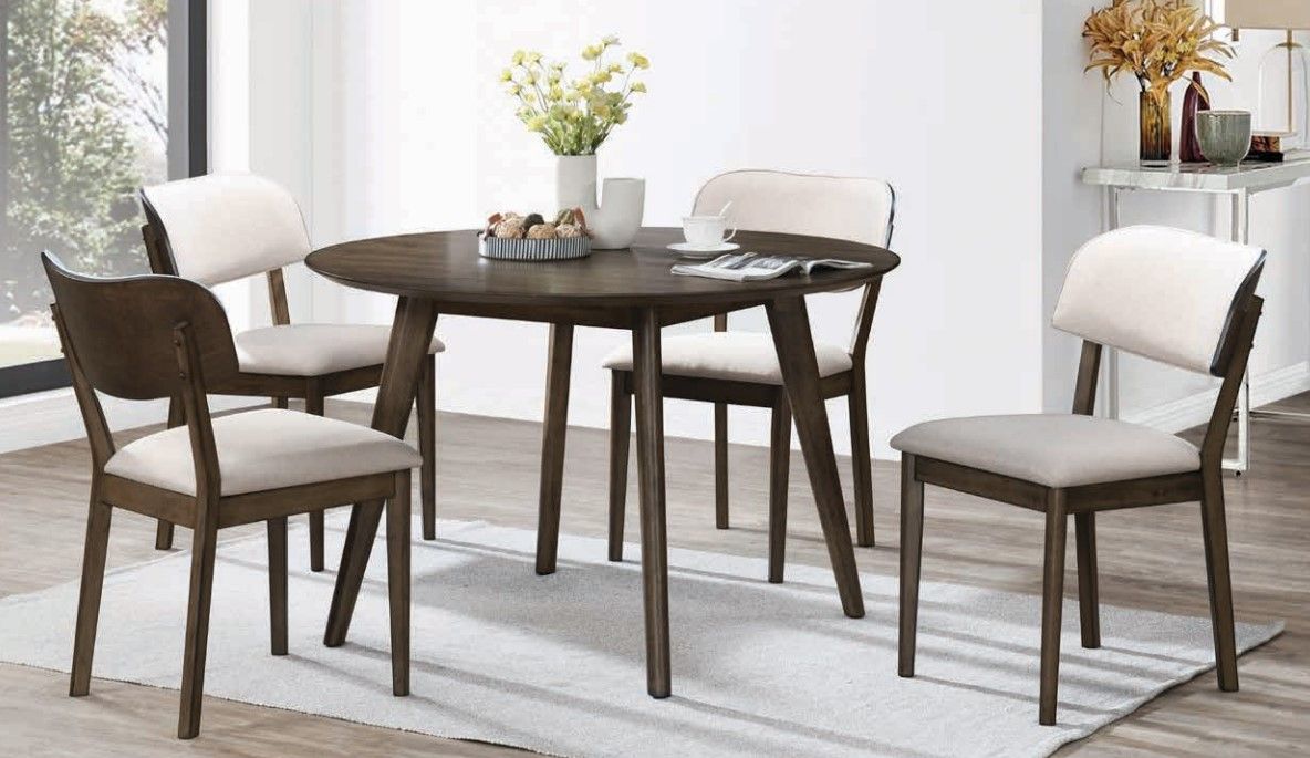 Rex Round Table and 4 Side Chairs