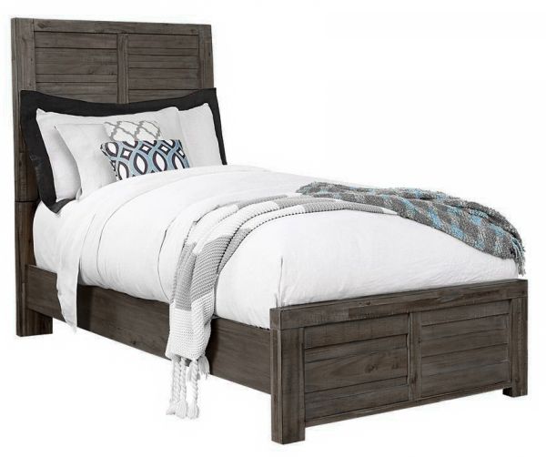 Soho Grey Twin Bed Hanksfurniture Com, Grey Twin Bed Frame With Storage