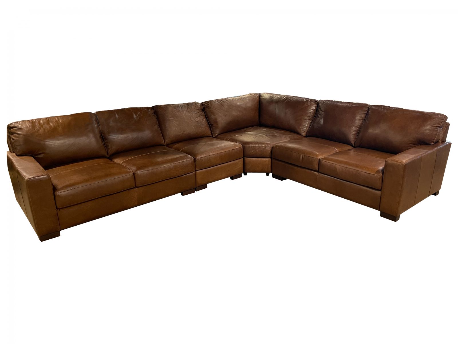 Johnston 4 Piece Leather Sectional