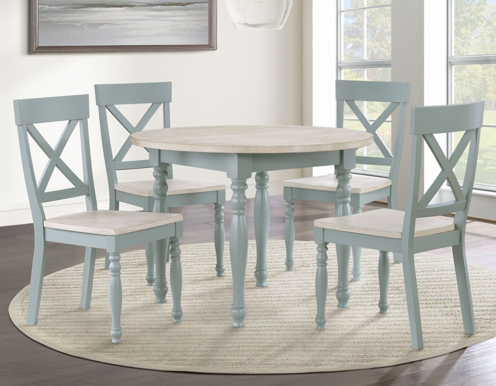 Darcy Round Table with 4 Chairs
