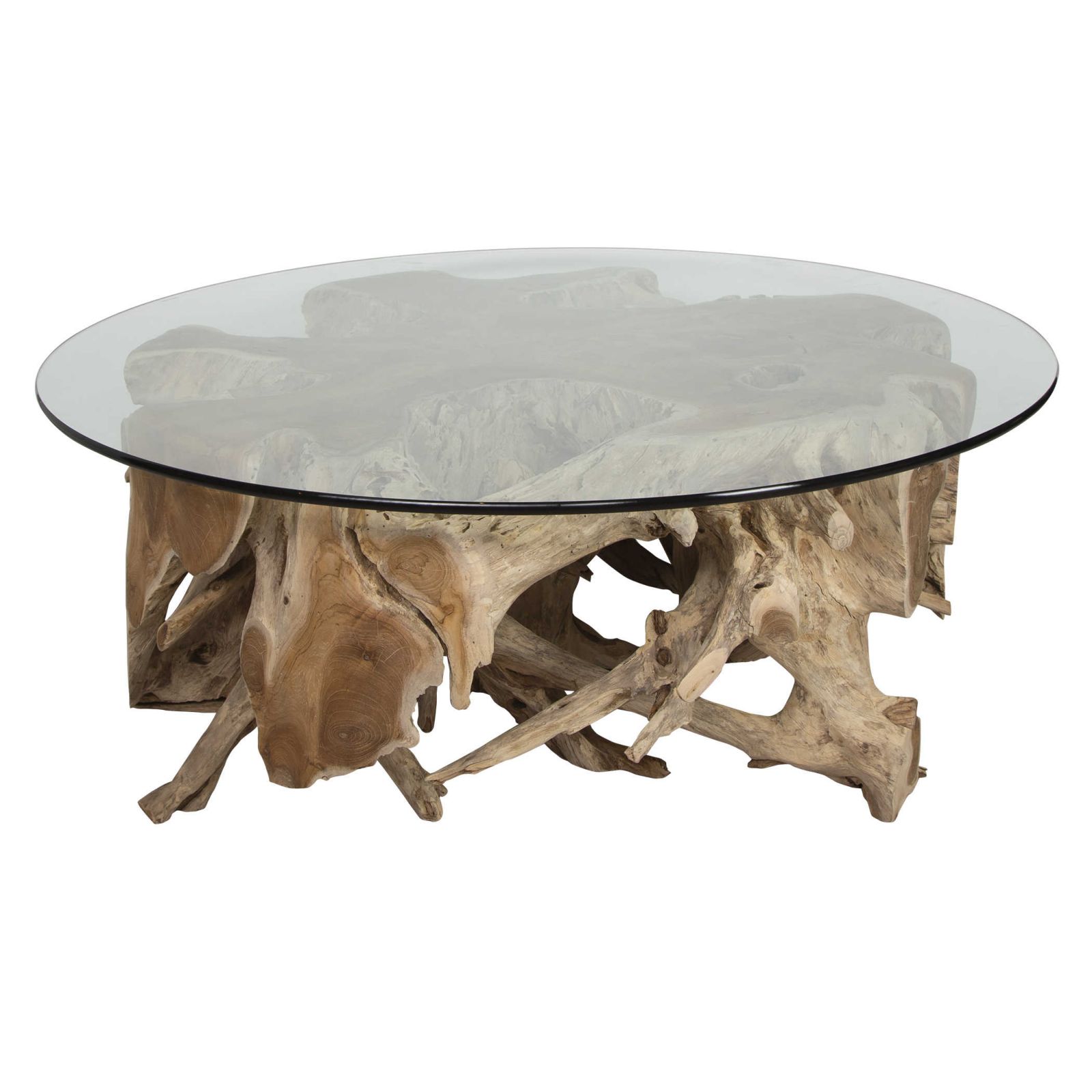 Teak Root Round Cocktail Table
